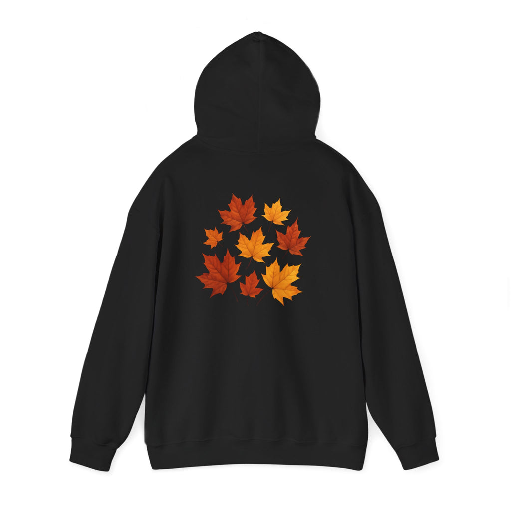 Autumn Maple Leaves Hoodie — Cozy Fall Leaf Graphic