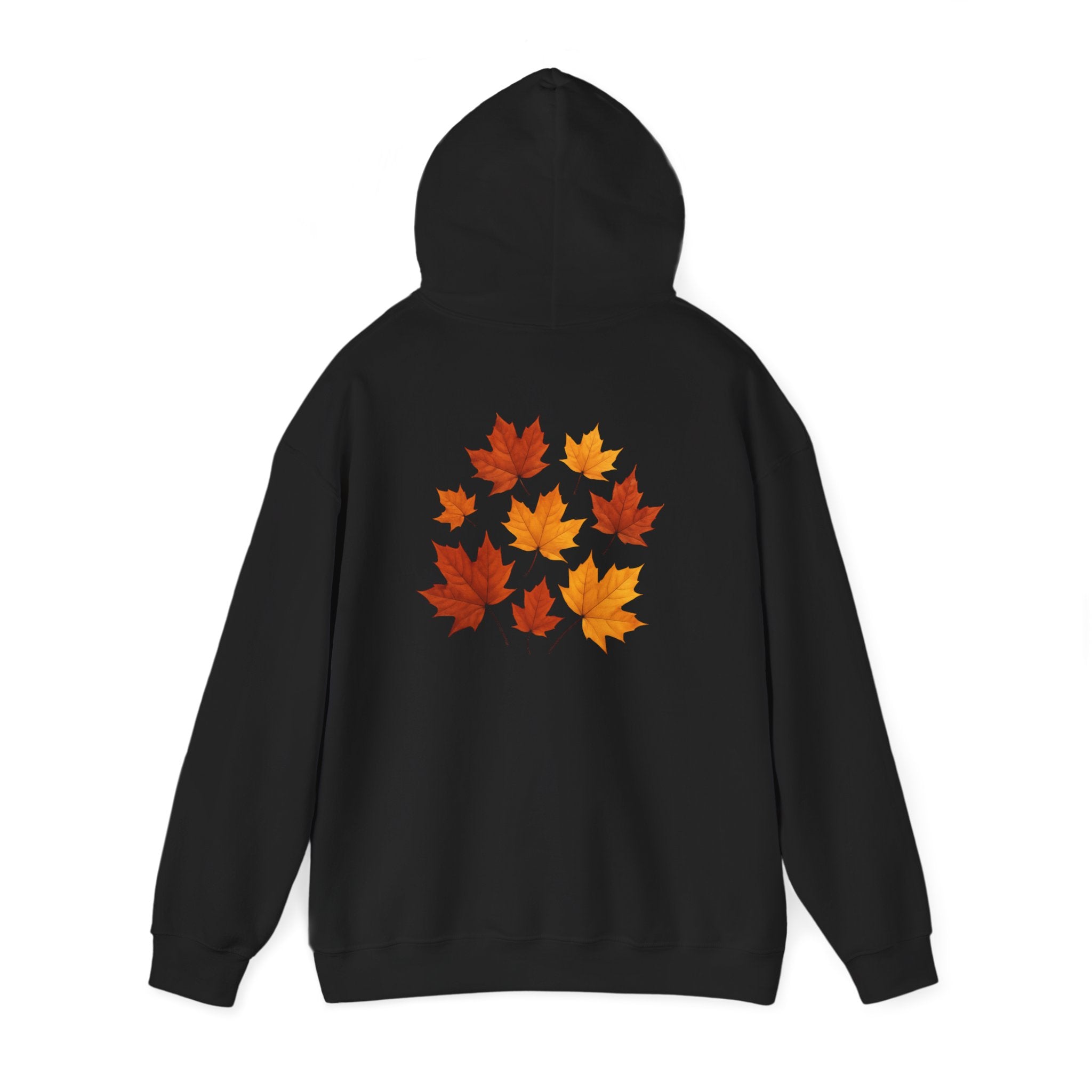 Autumn Maple Leaves Hoodie — Cozy Fall Leaf Graphic