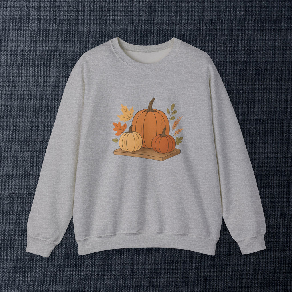 Pumpkin Patch Crewneck — Autumn Fall Pumpkin Graphic Sweatshirt