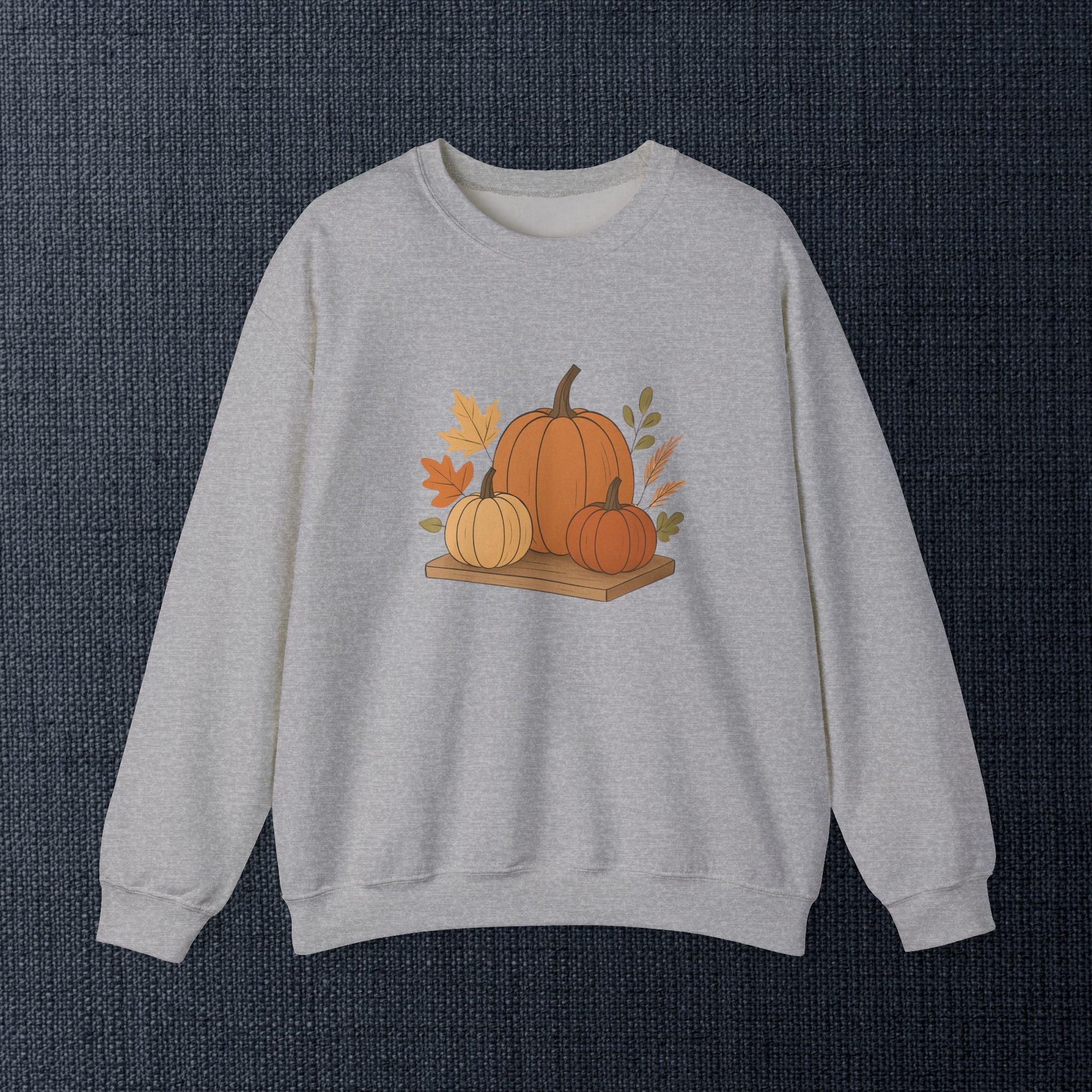 Pumpkin Patch Crewneck — Autumn Fall Pumpkin Graphic Sweatshirt
