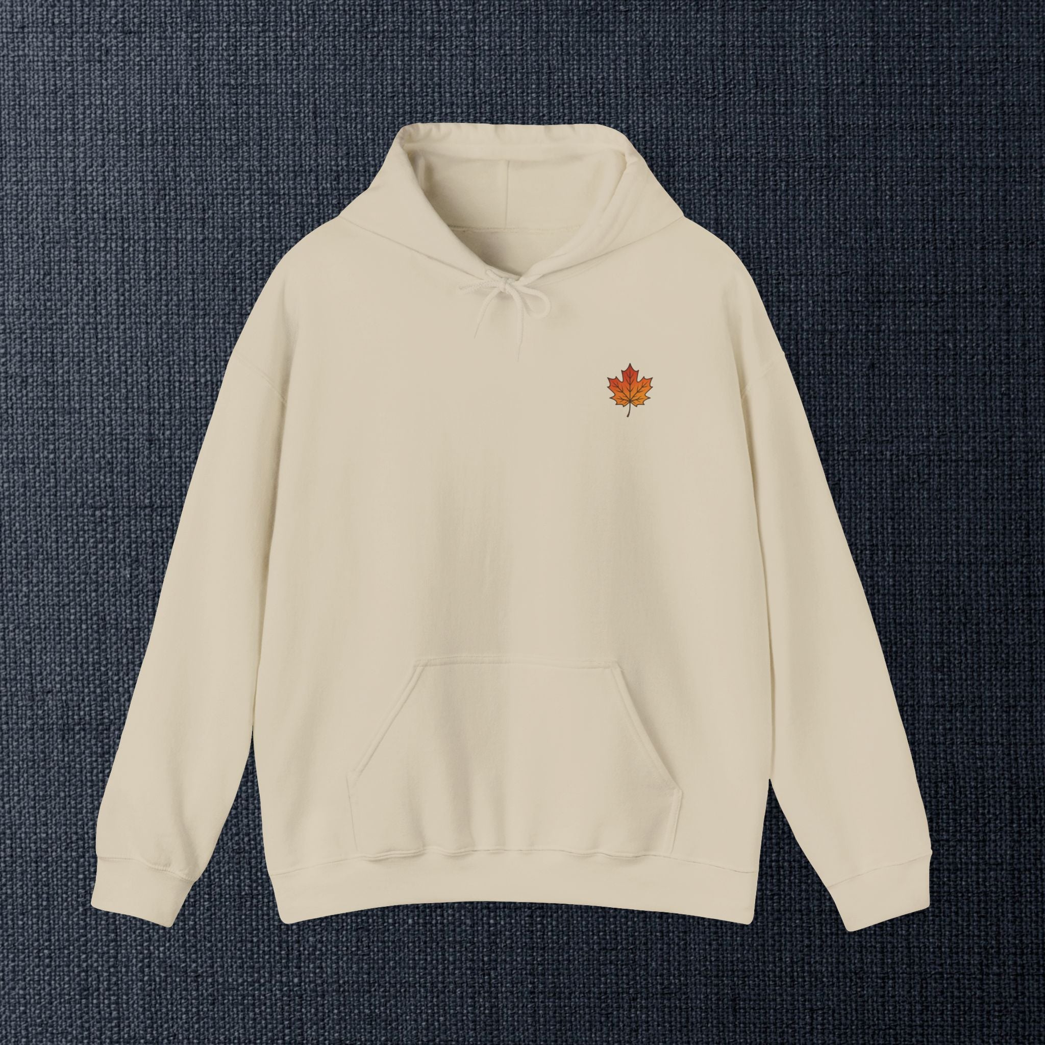 Autumn Maple Leaves Hoodie — Cozy Fall Leaf Graphic
