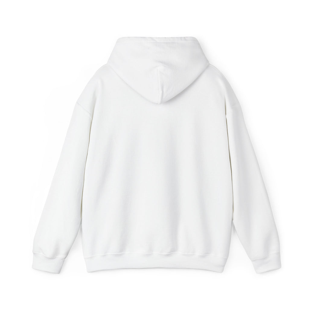 Minimal White Hoodie — Cloud & Moon Minimalist Graphic Hoodie