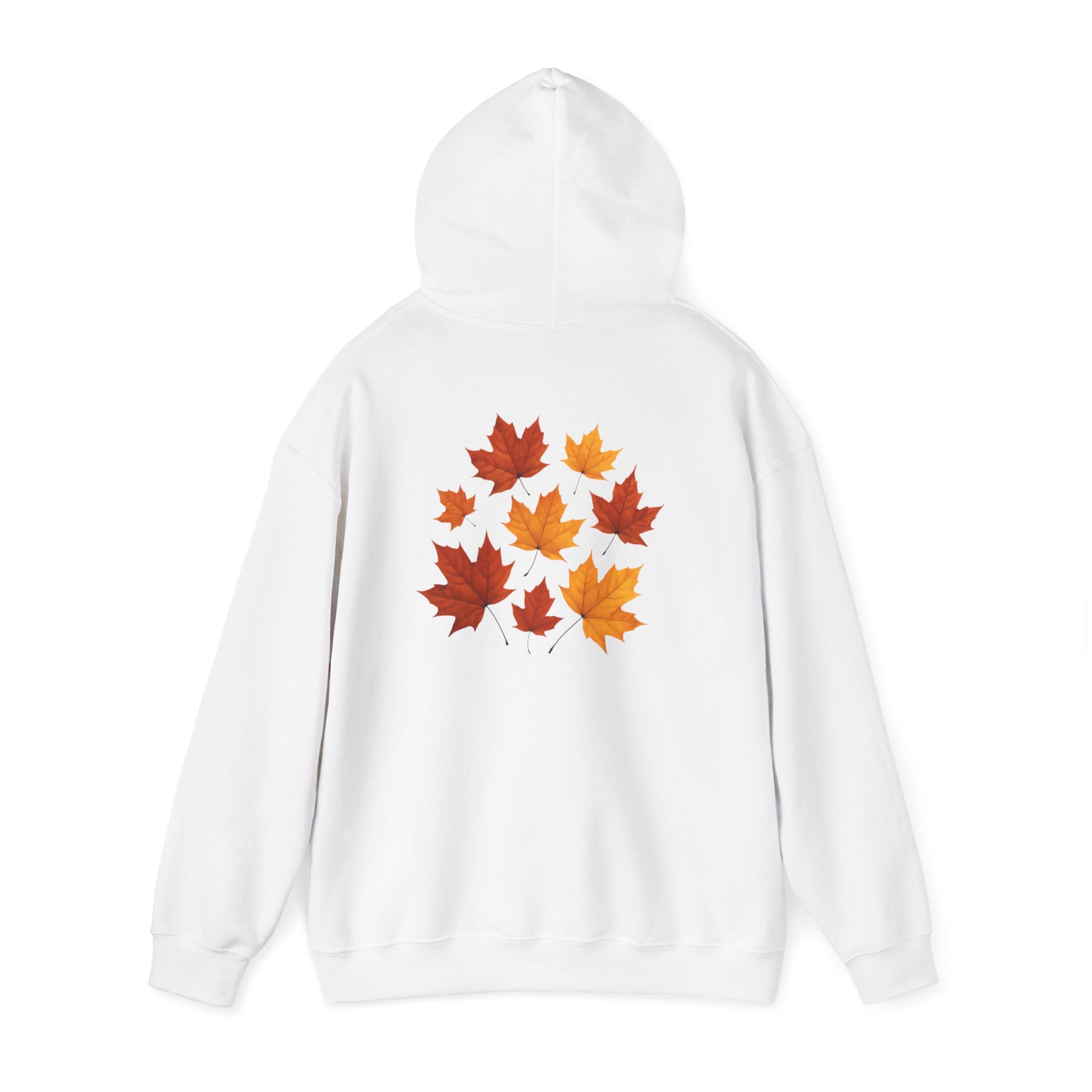 Autumn Maple Leaves Hoodie — Cozy Fall Leaf Graphic
