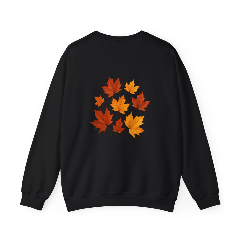 Autumn Maple Leaf Crewneck — Fall Season Botanical Graphic Sweatshirt