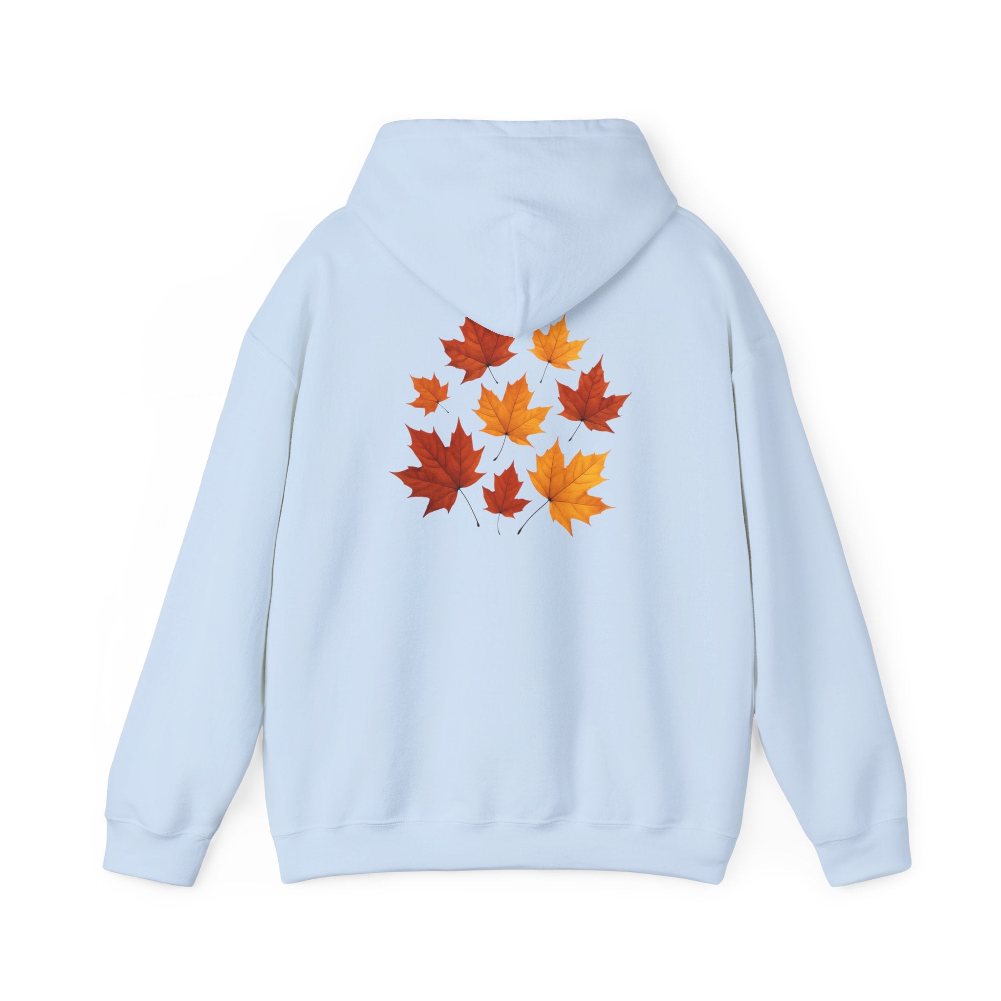 Autumn Maple Leaves Hoodie — Cozy Fall Leaf Graphic