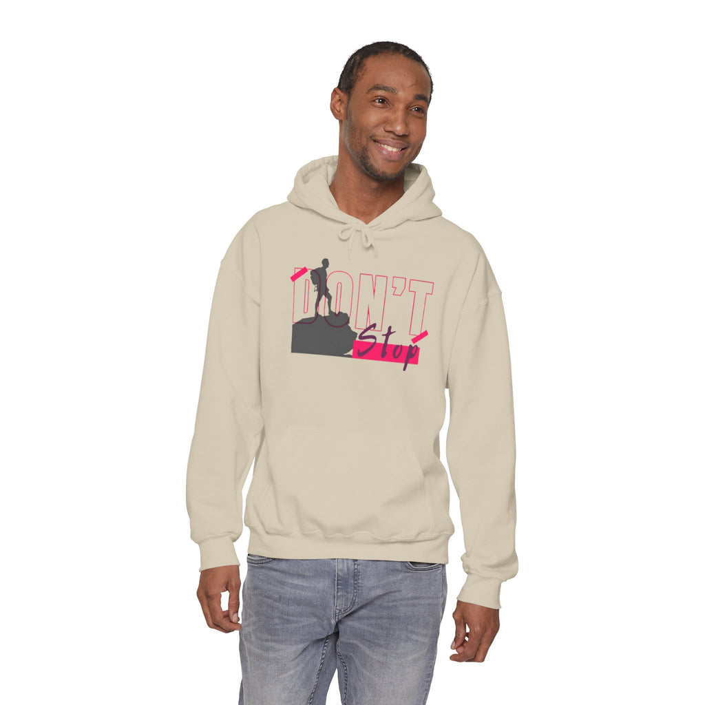 Don’t Stop Hoodie — Motivational Climber Graphic Sweatshirt