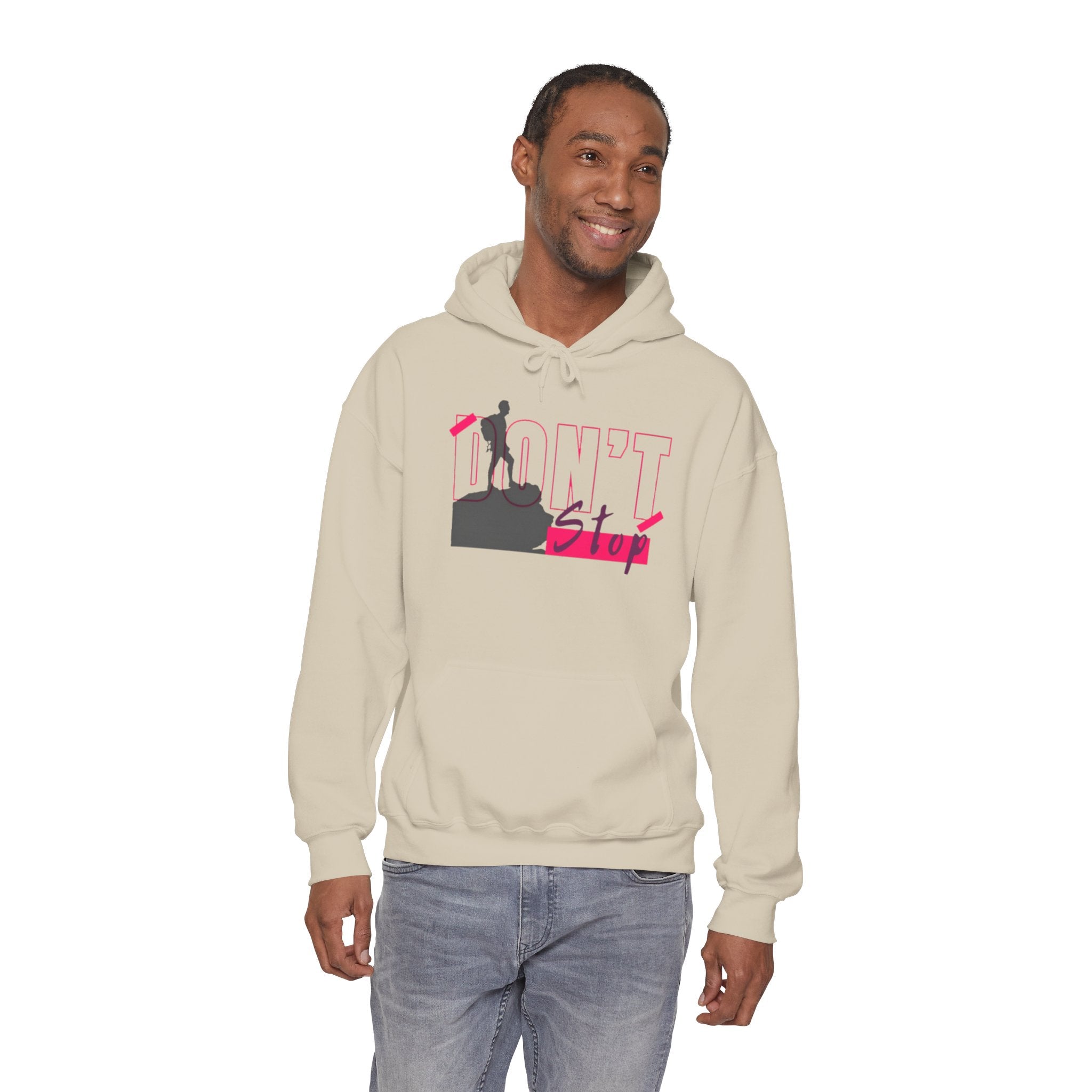 Don’t Stop Hoodie — Motivational Climber Graphic Sweatshirt