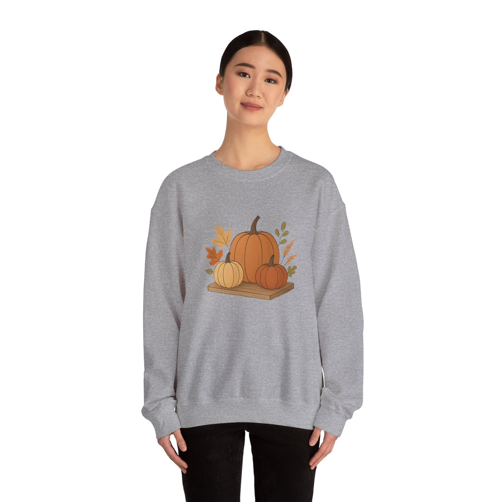 Pumpkin Patch Crewneck — Autumn Fall Pumpkin Graphic Sweatshirt