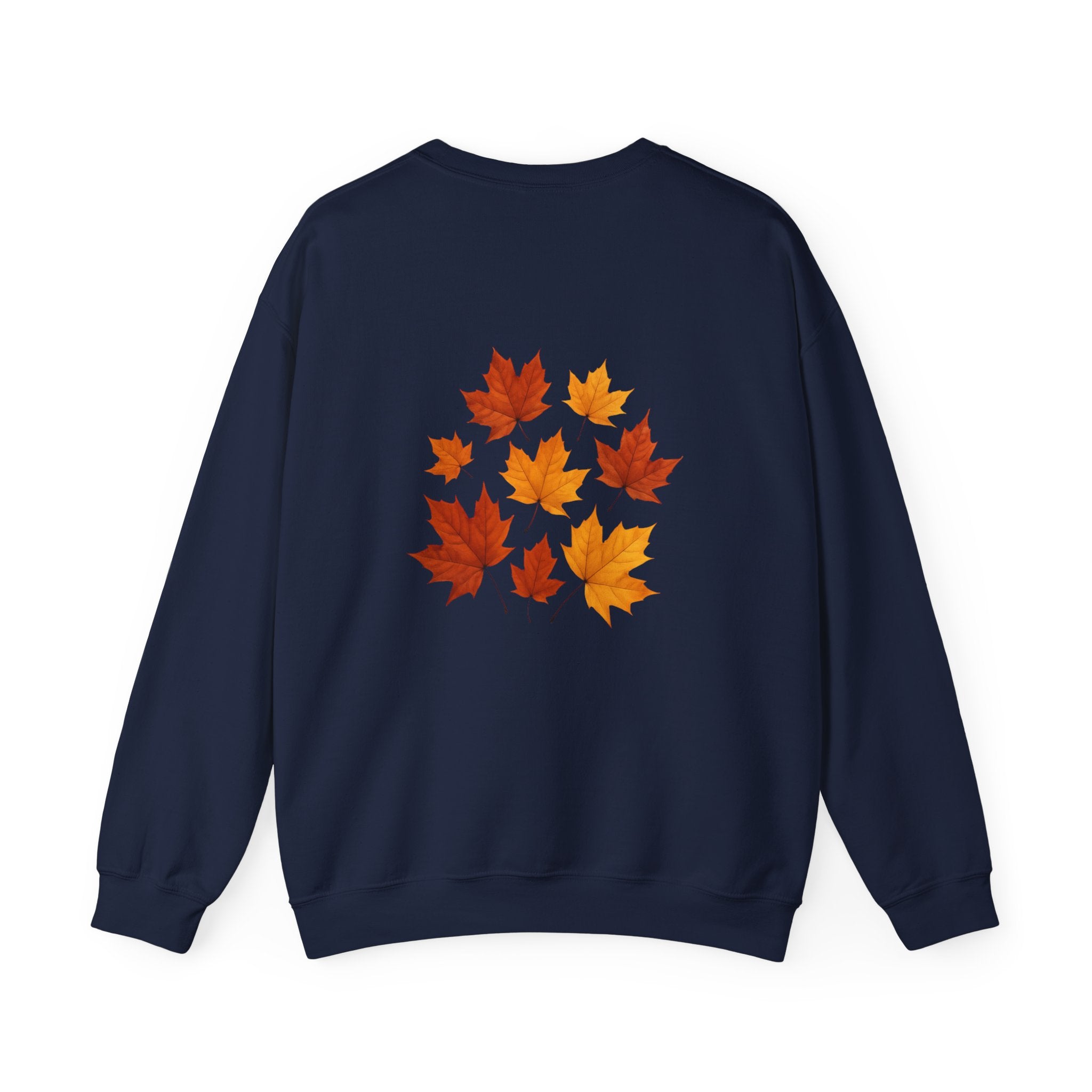 Autumn Maple Leaf Crewneck — Fall Season Botanical Graphic Sweatshirt