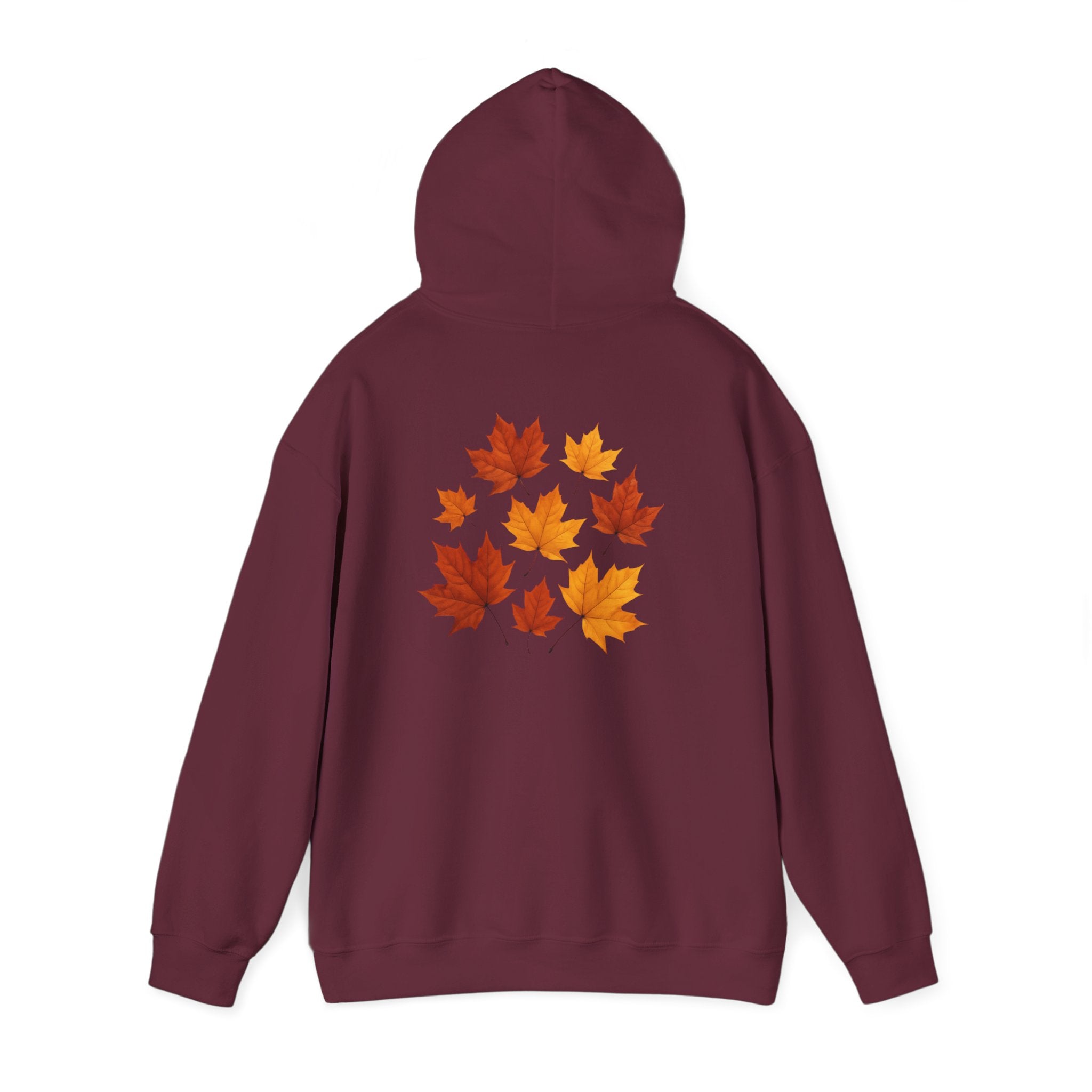 Autumn Maple Leaves Hoodie — Cozy Fall Leaf Graphic