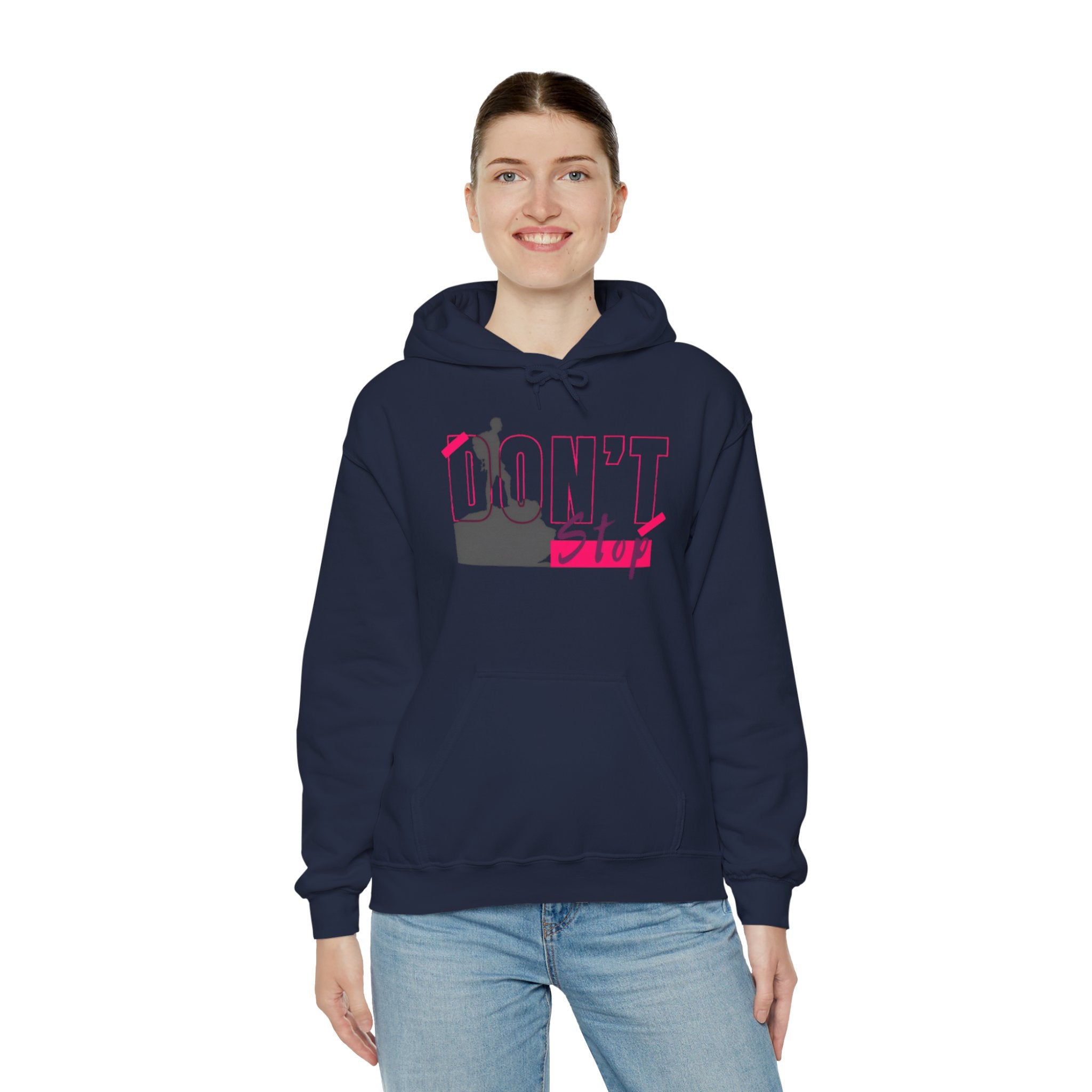 Don’t Stop Hoodie — Motivational Climber Graphic Sweatshirt