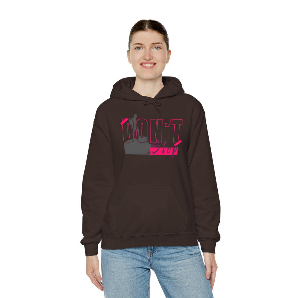 Don’t Stop Hoodie — Motivational Climber Graphic Sweatshirt