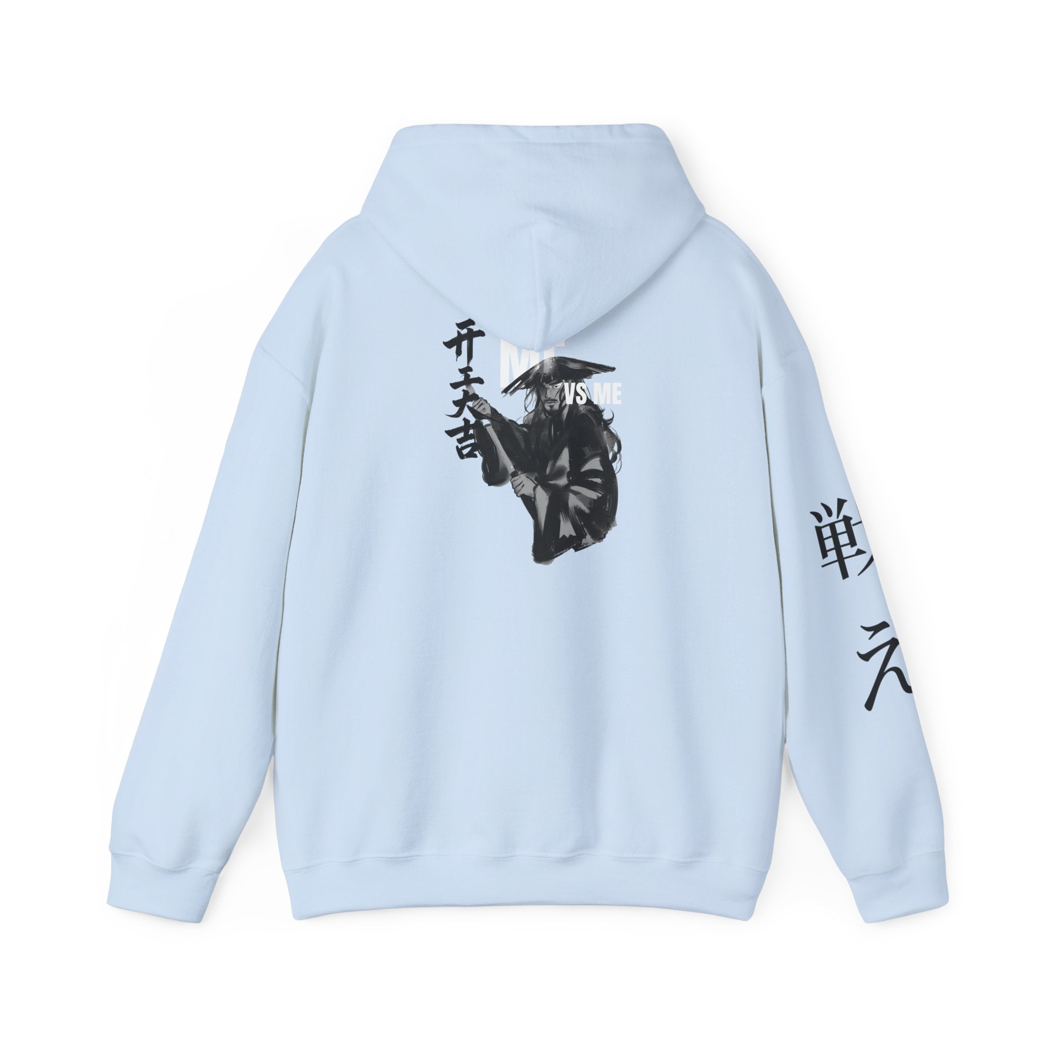 Samurai Mask Hoodie – “VS ME” Graphic Streetwear Pullover | Premium Unisex Midweight Hoodie