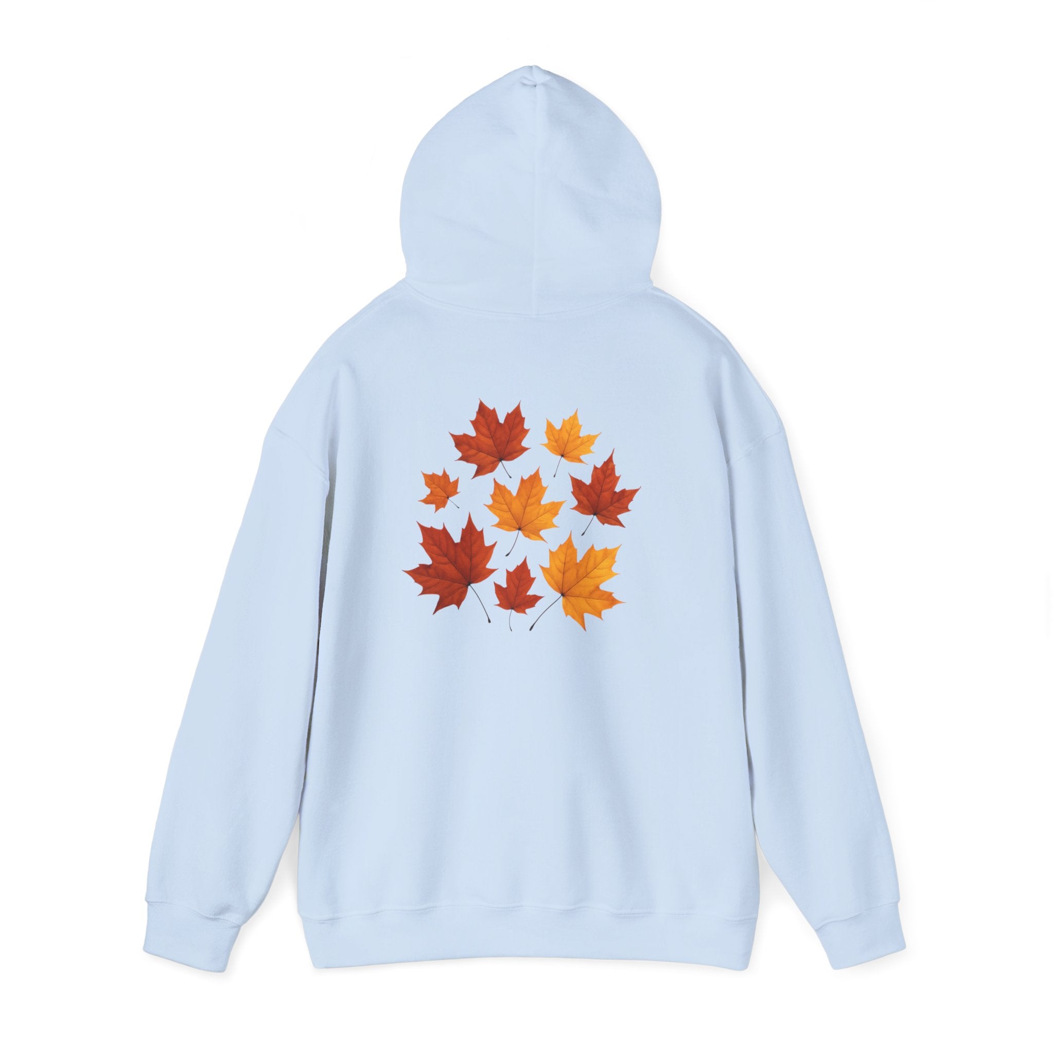 Autumn Maple Leaves Hoodie — Cozy Fall Leaf Graphic