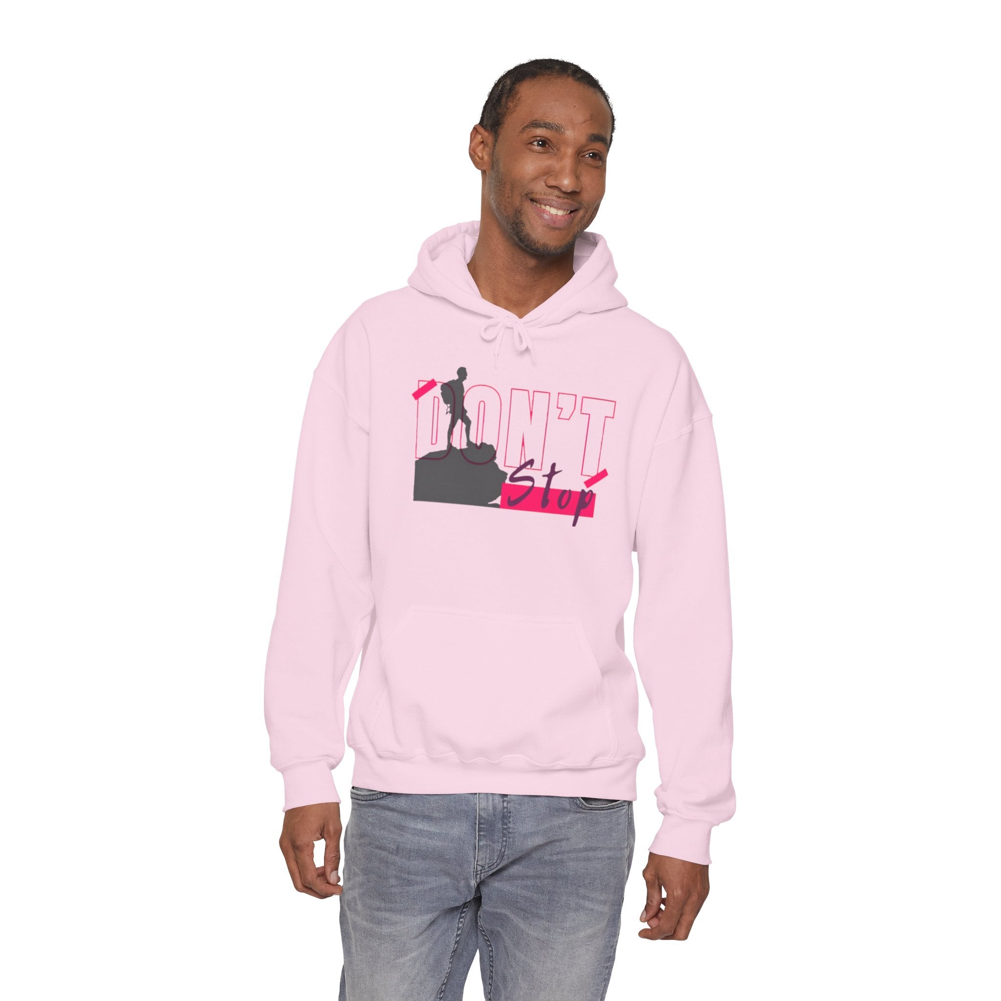 Don’t Stop Hoodie — Motivational Climber Graphic Sweatshirt