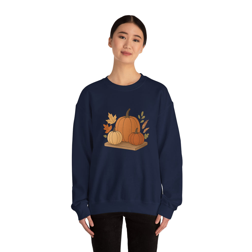 Pumpkin Patch Crewneck — Autumn Fall Pumpkin Graphic Sweatshirt