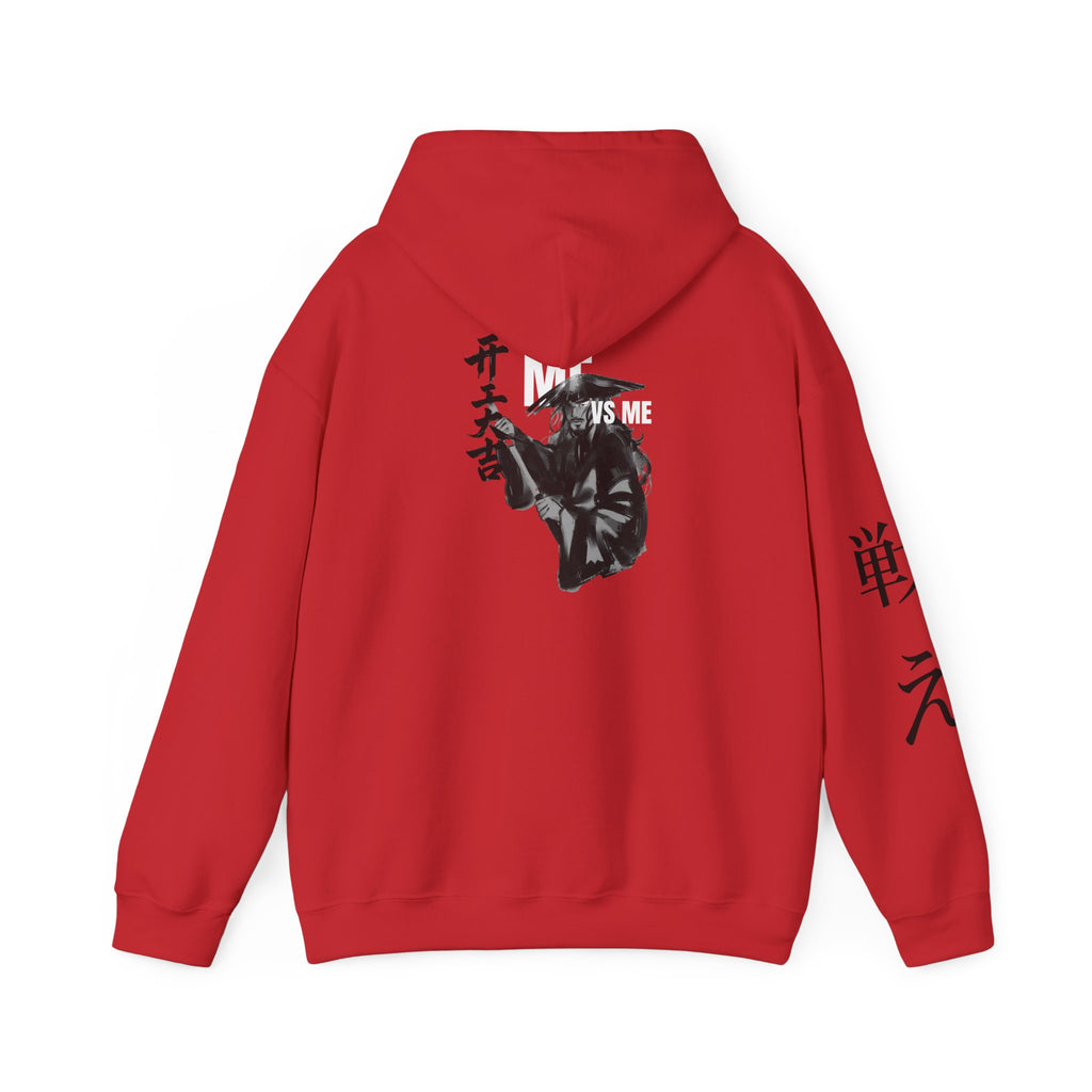 Samurai Mask Hoodie – “VS ME” Graphic Streetwear Pullover | Premium Unisex Midweight Hoodie