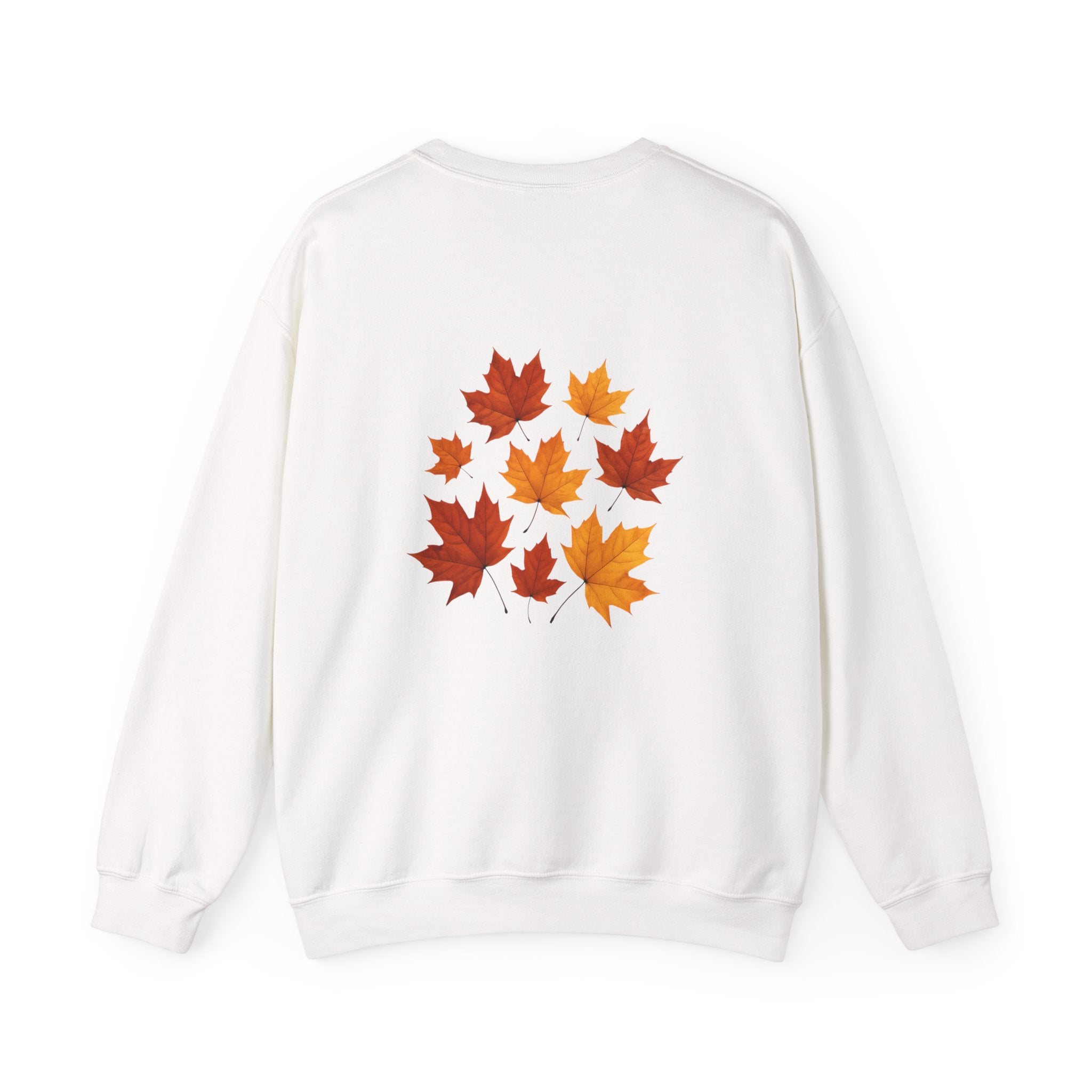 Autumn Maple Leaf Crewneck — Fall Season Botanical Graphic Sweatshirt