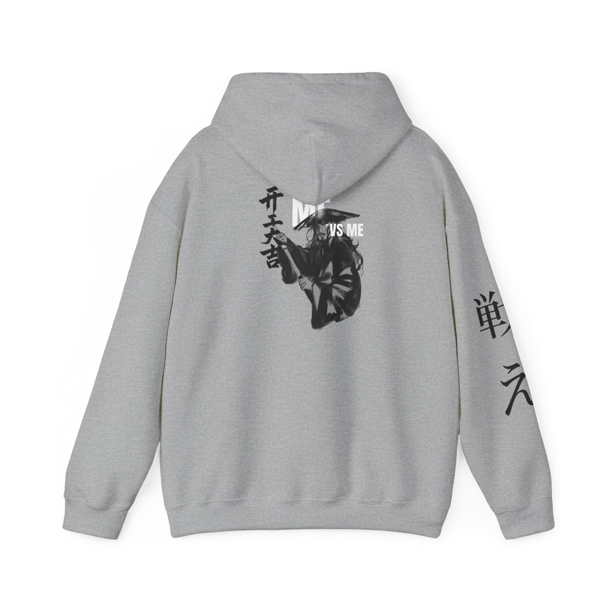 Samurai Mask Hoodie – “VS ME” Graphic Streetwear Pullover | Premium Unisex Midweight Hoodie