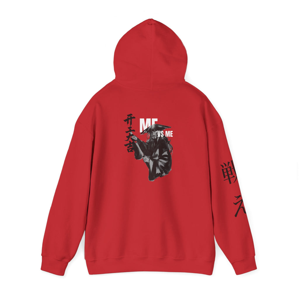 Samurai Mask Hoodie – “VS ME” Graphic Streetwear Pullover | Premium Unisex Midweight Hoodie