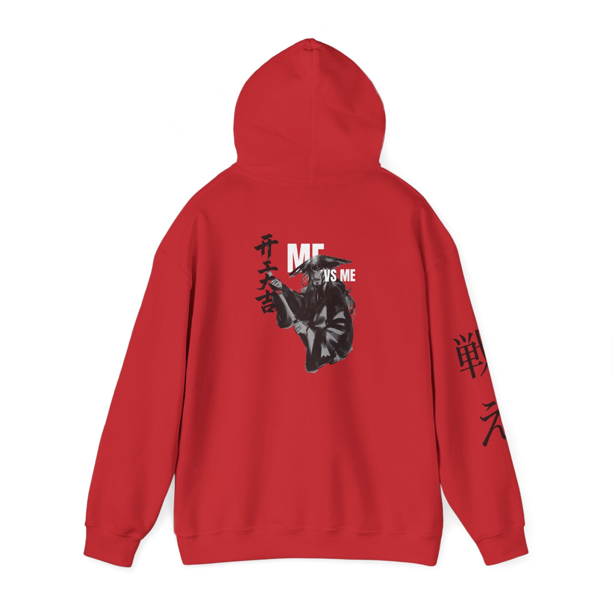 Samurai Mask Hoodie – “VS ME” Graphic Streetwear Pullover | Premium Unisex Midweight Hoodie