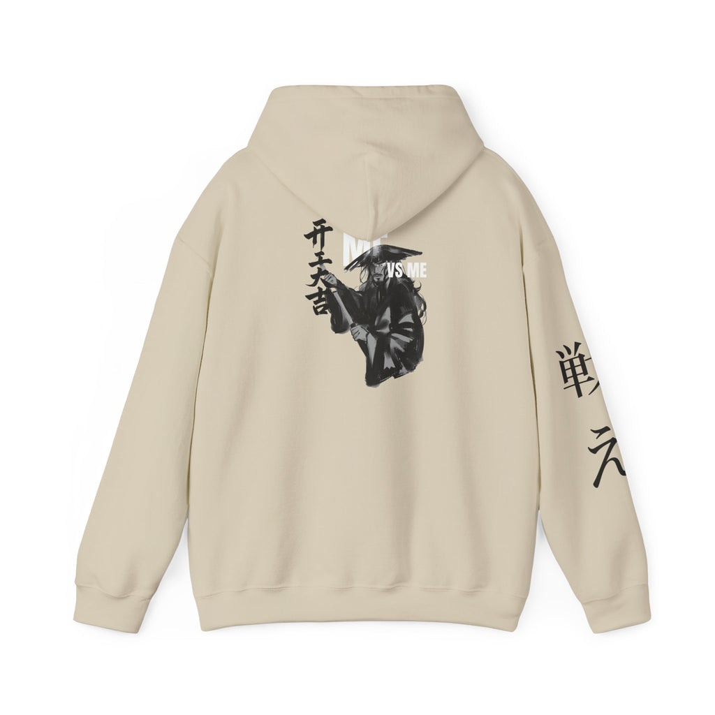 Samurai Mask Hoodie – “VS ME” Graphic Streetwear Pullover | Premium Unisex Midweight Hoodie