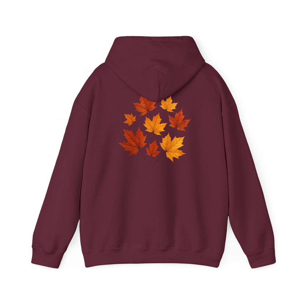 Autumn Maple Leaves Hoodie — Cozy Fall Leaf Graphic