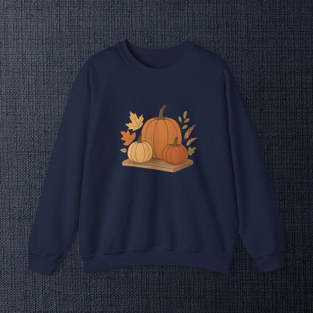 Pumpkin Patch Crewneck — Autumn Fall Pumpkin Graphic Sweatshirt