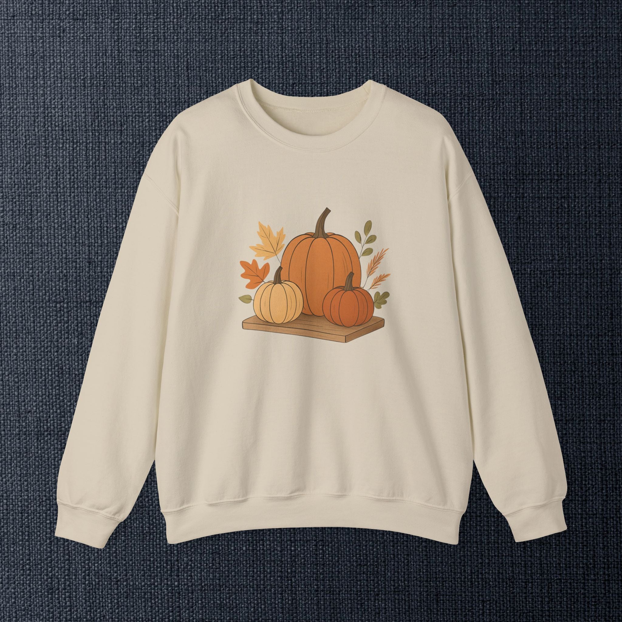 Pumpkin Patch Crewneck — Autumn Fall Pumpkin Graphic Sweatshirt