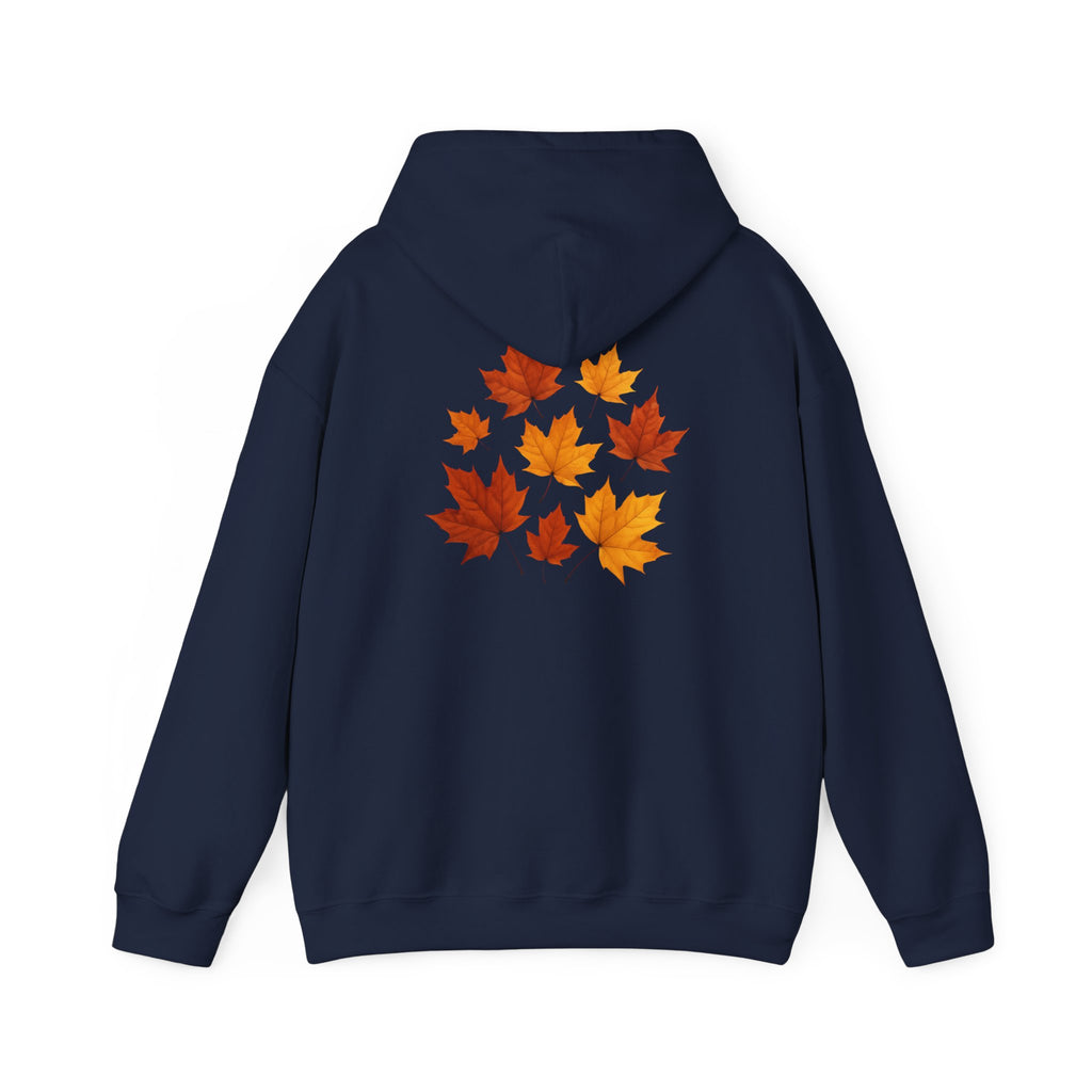 Autumn Maple Leaves Hoodie — Cozy Fall Leaf Graphic
