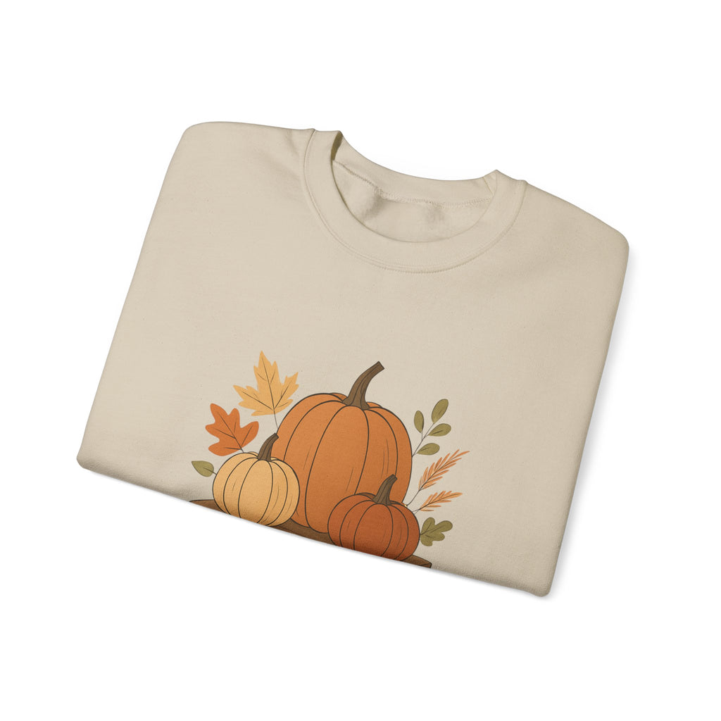 Pumpkin Patch Crewneck — Autumn Fall Pumpkin Graphic Sweatshirt