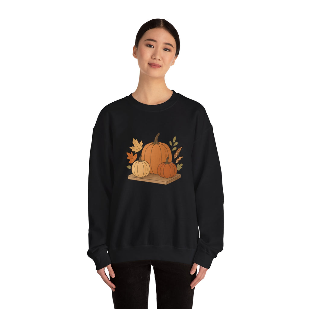 Pumpkin Patch Crewneck — Autumn Fall Pumpkin Graphic Sweatshirt