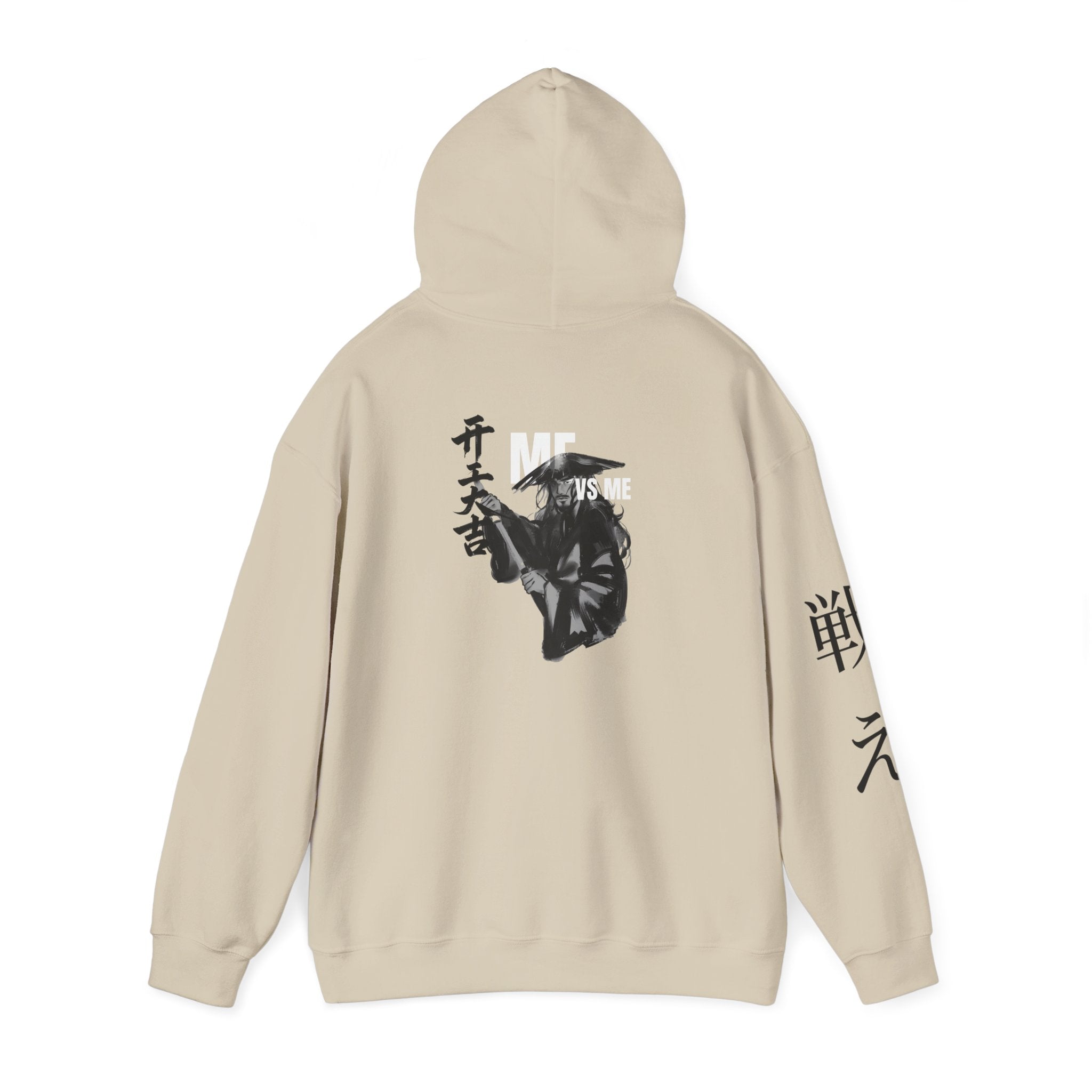 Samurai Mask Hoodie – “VS ME” Graphic Streetwear Pullover | Premium Unisex Midweight Hoodie