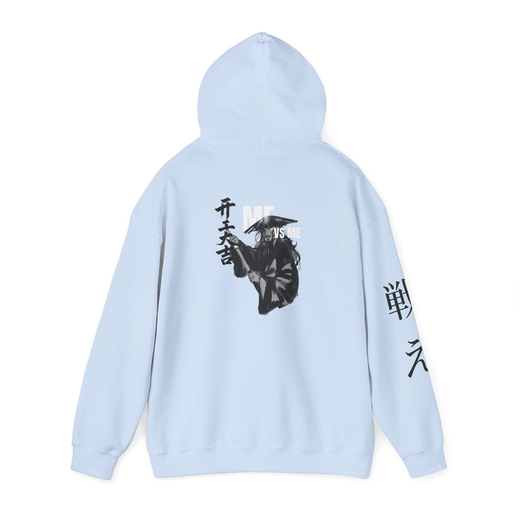 Samurai Mask Hoodie – “VS ME” Graphic Streetwear Pullover | Premium Unisex Midweight Hoodie