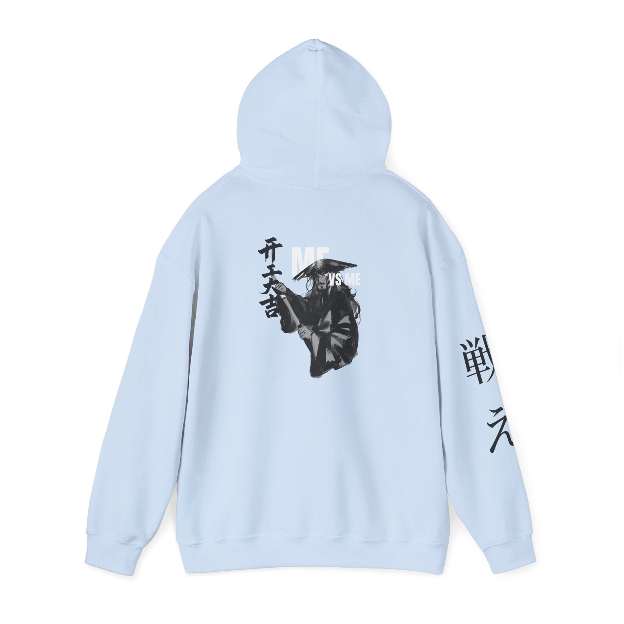 Samurai Mask Hoodie – “VS ME” Graphic Streetwear Pullover | Premium Unisex Midweight Hoodie