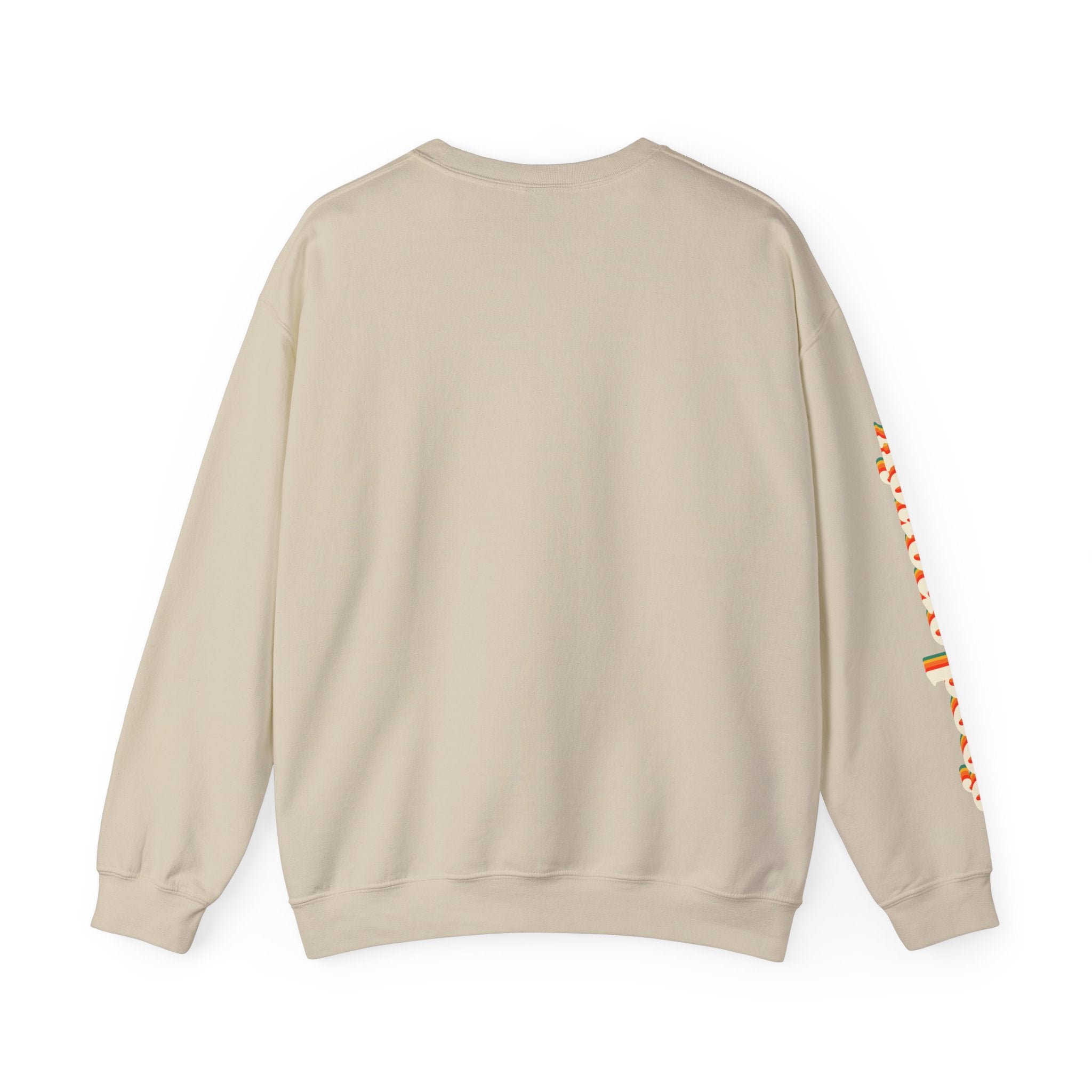 Good Energy Crewneck — Retro Mountain Sunset Graphic Sweatshirt