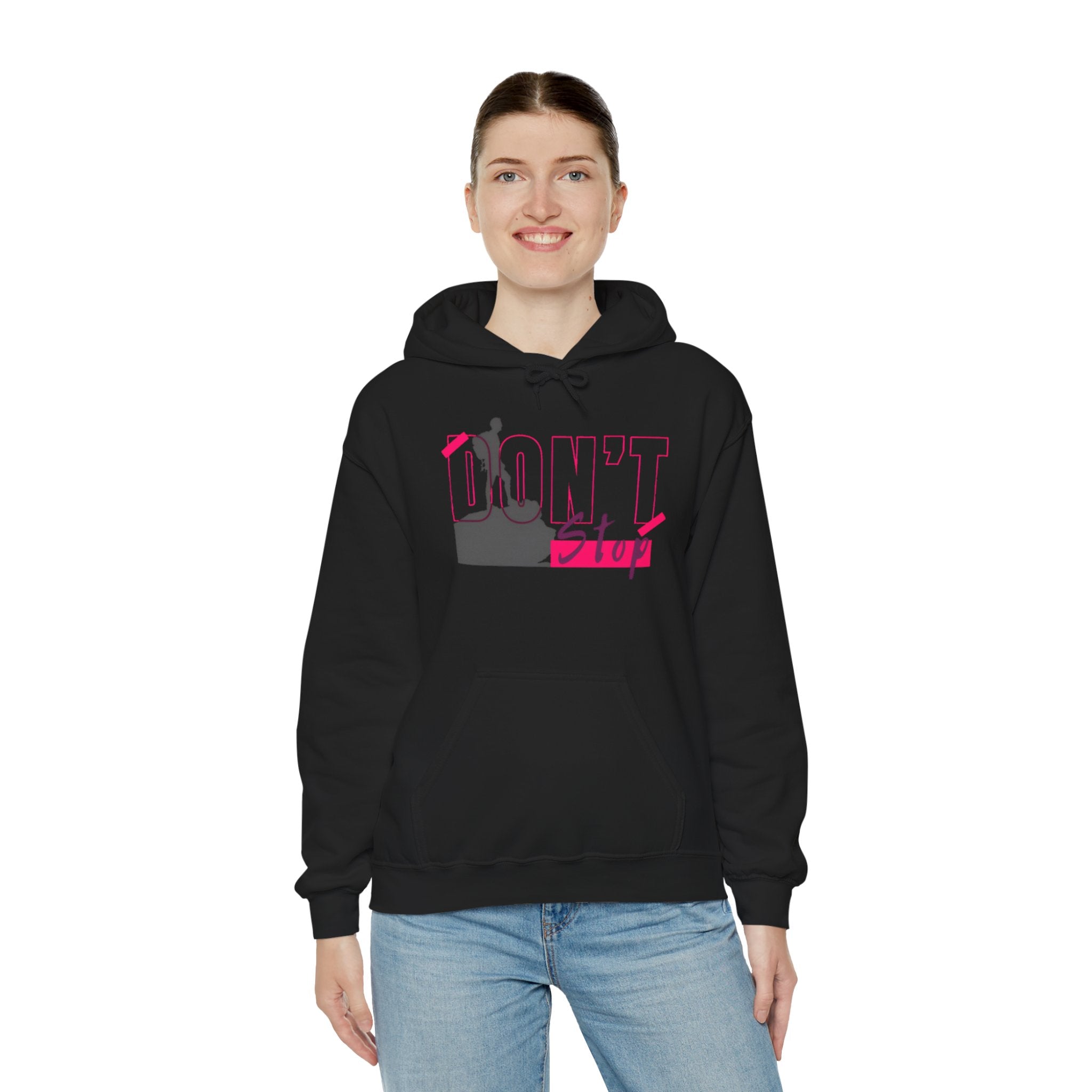 Don’t Stop Hoodie — Motivational Climber Graphic Sweatshirt