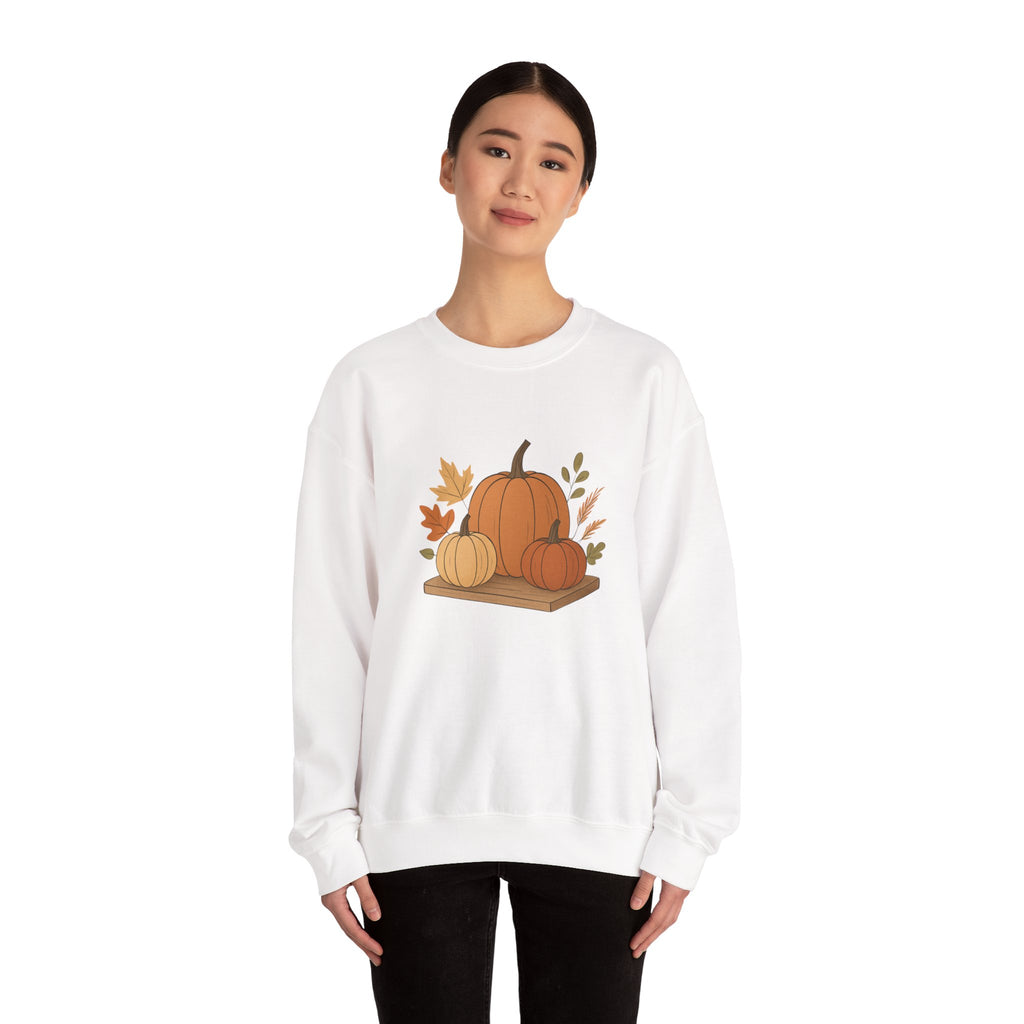 Pumpkin Patch Crewneck — Autumn Fall Pumpkin Graphic Sweatshirt
