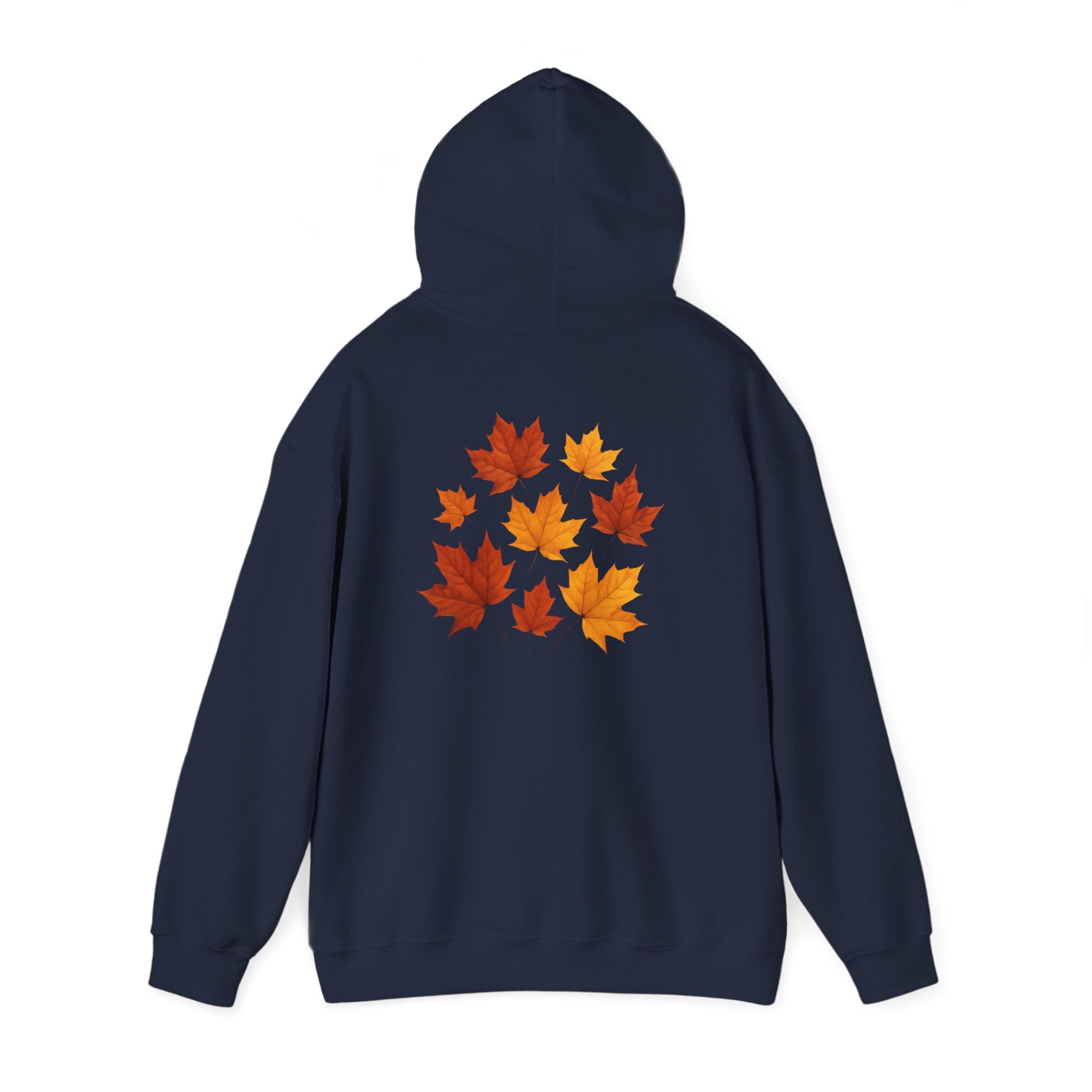 Autumn Maple Leaves Hoodie — Cozy Fall Leaf Graphic