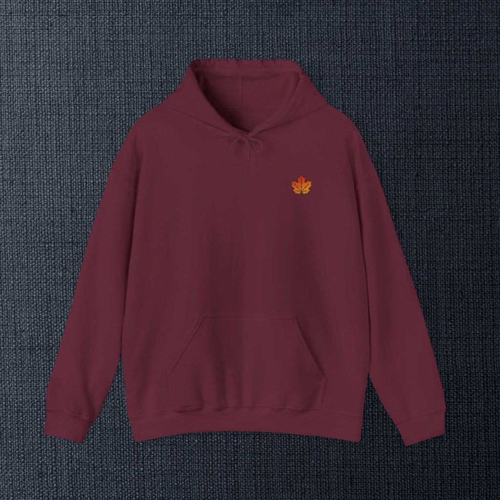 Autumn Maple Leaves Hoodie — Cozy Fall Leaf Graphic
