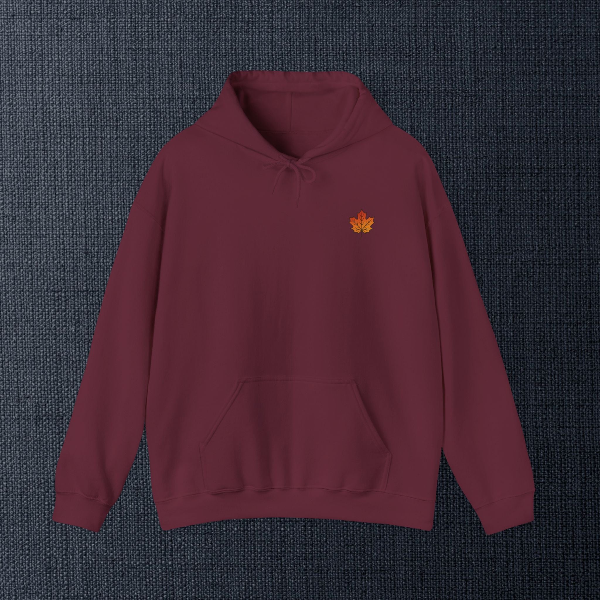 Autumn Maple Leaves Hoodie — Cozy Fall Leaf Graphic