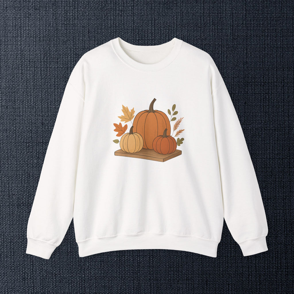 Pumpkin Patch Crewneck — Autumn Fall Pumpkin Graphic Sweatshirt
