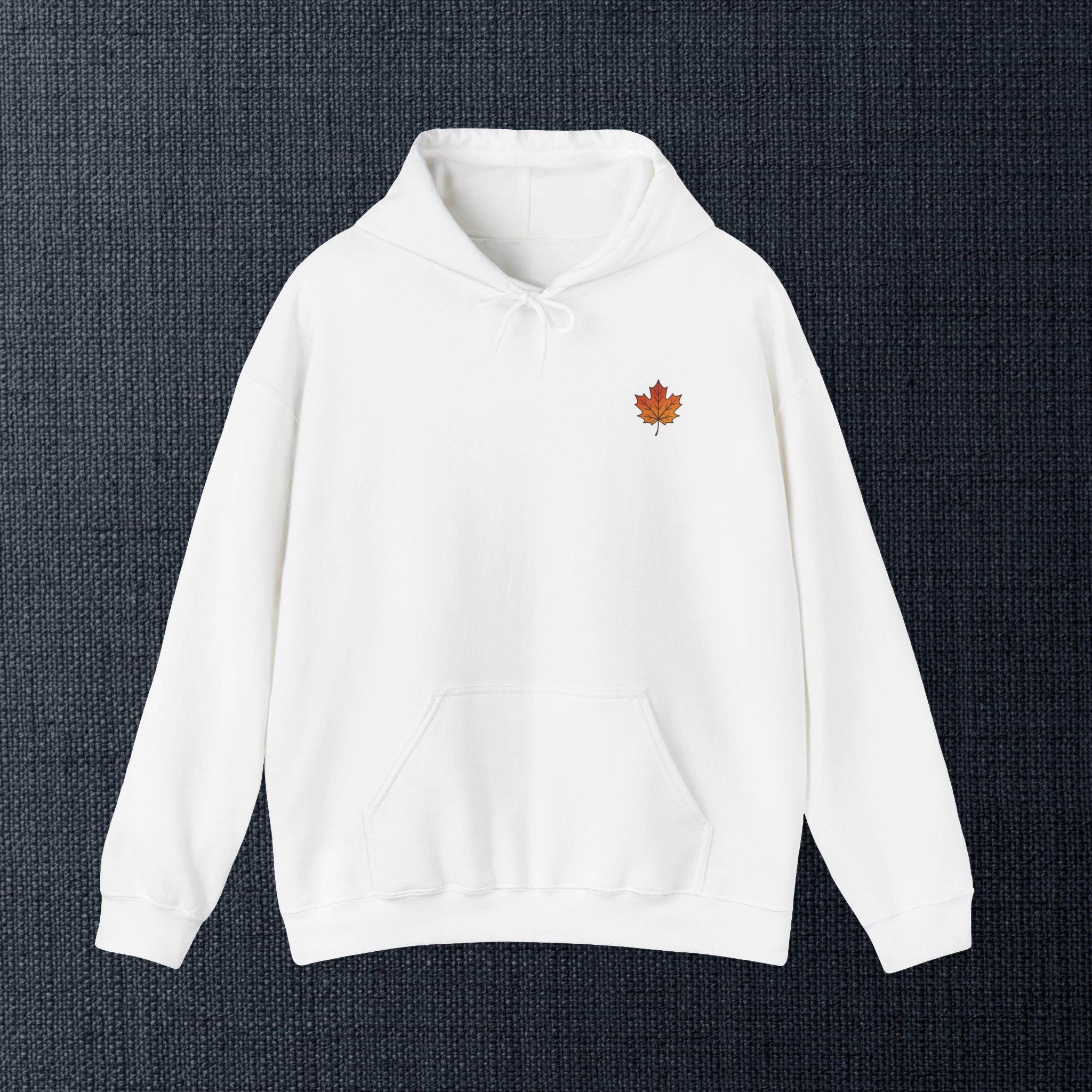 Autumn Maple Leaves Hoodie — Cozy Fall Leaf Graphic