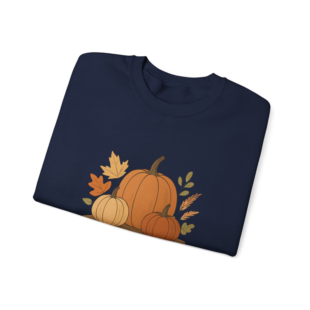 Pumpkin Patch Crewneck — Autumn Fall Pumpkin Graphic Sweatshirt