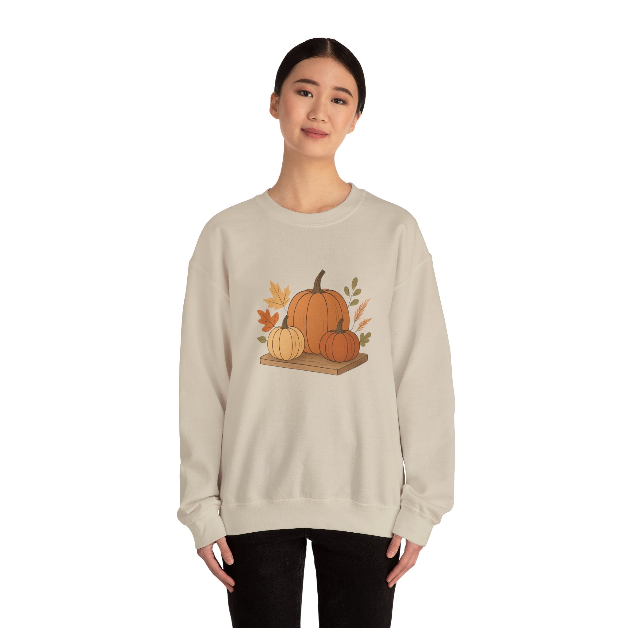 Pumpkin Patch Crewneck — Autumn Fall Pumpkin Graphic Sweatshirt
