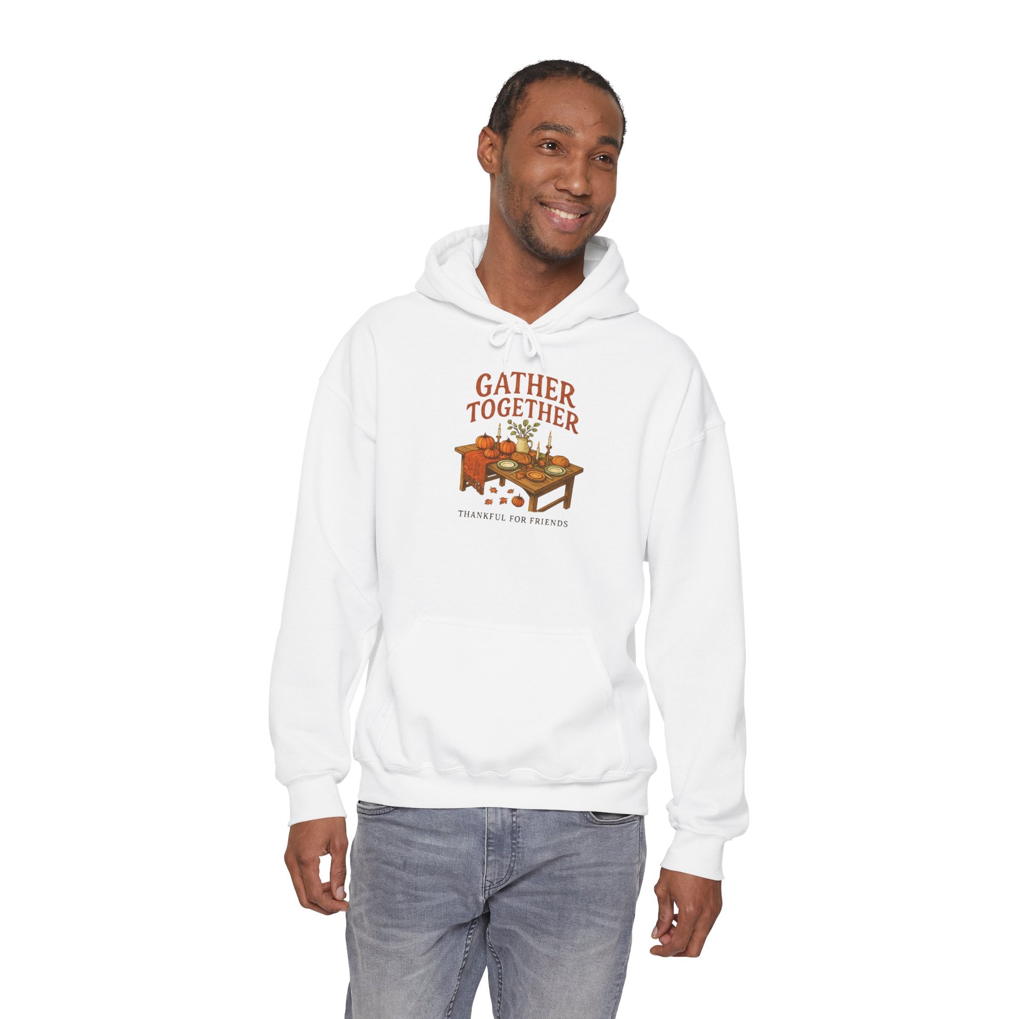 Gather Together Hoodie — Thanksgiving Cozy Family Dinner Hoodie